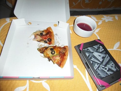 Mmmm, leftover pizza and Sangria, yum!