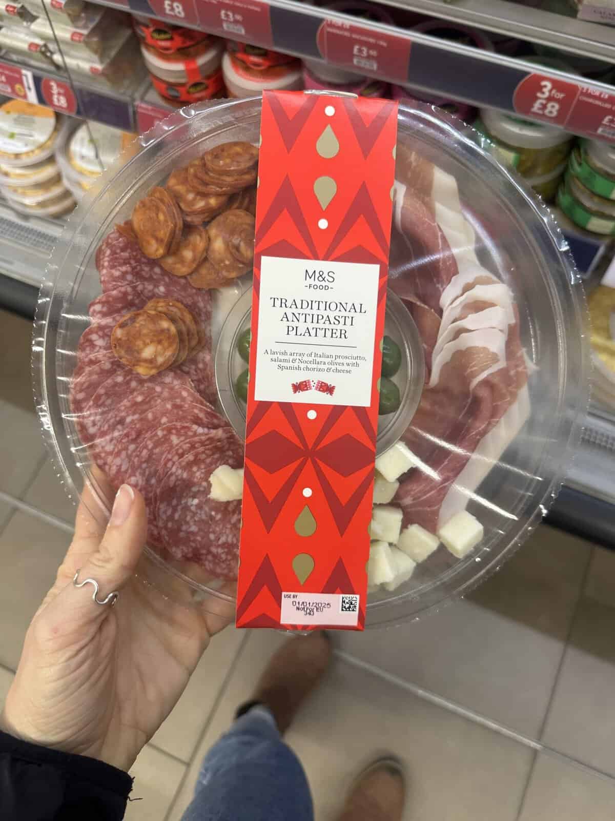 M&S Traditional Antipasti Platter.