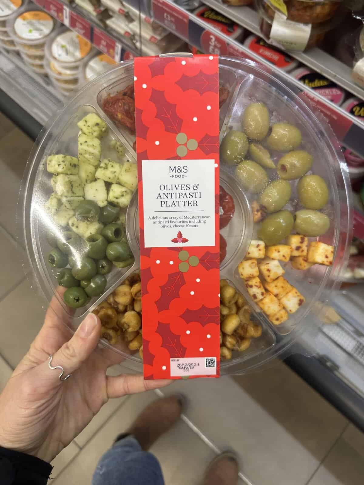 M&S Olives and Antipasti Platter.
