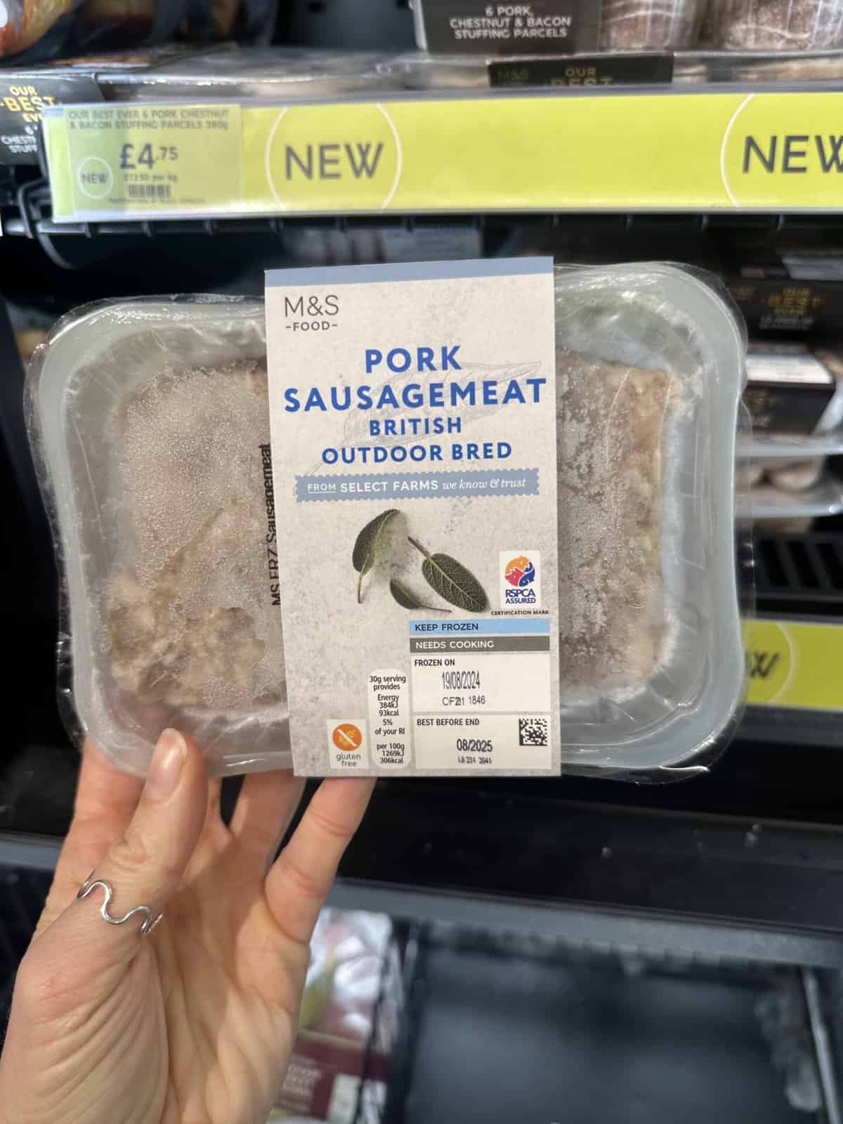 M&S Pork Sausagemeat.