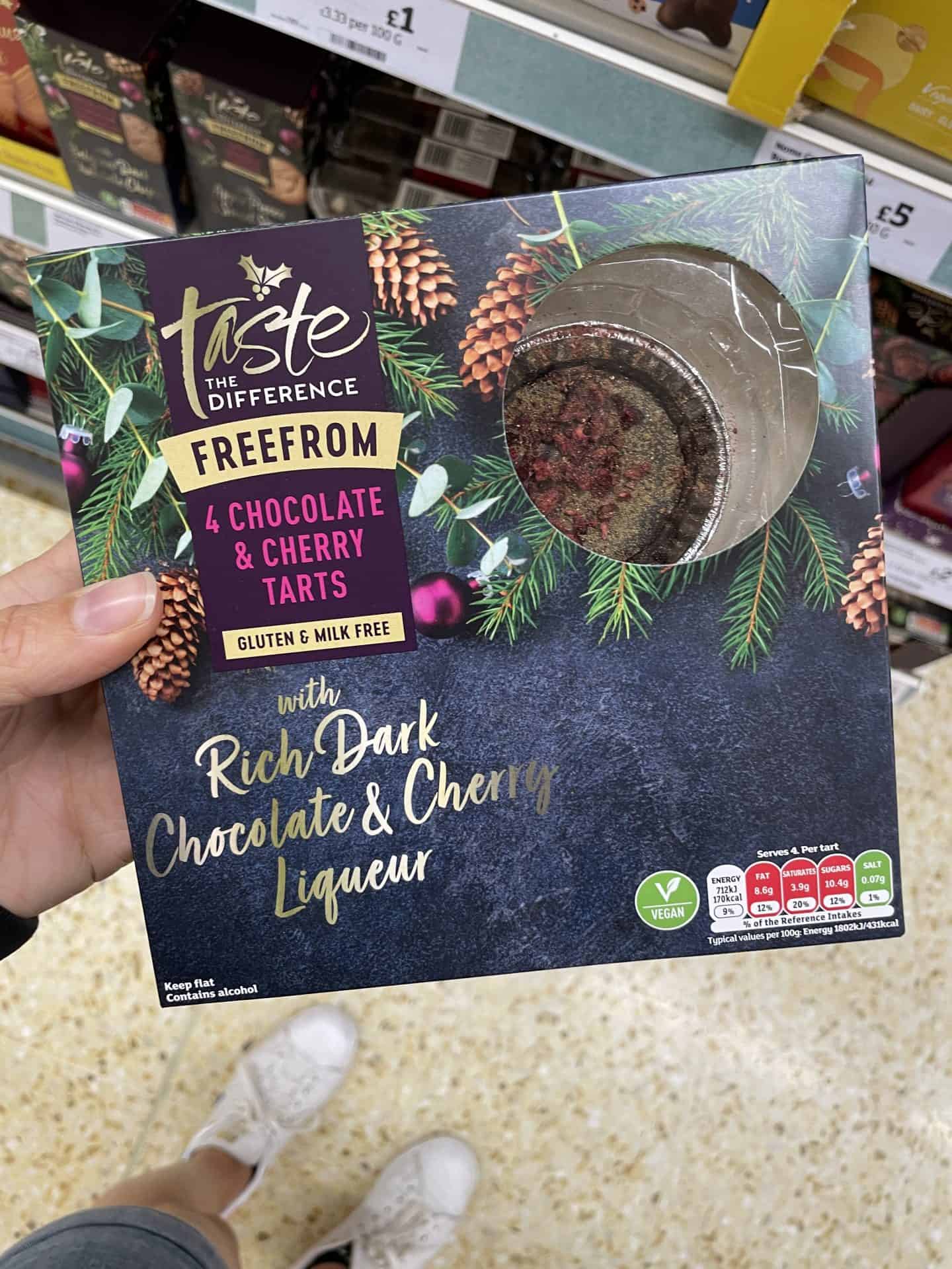 sainsburys Taste the Difference Free From Chocolate and Cherry Tarts