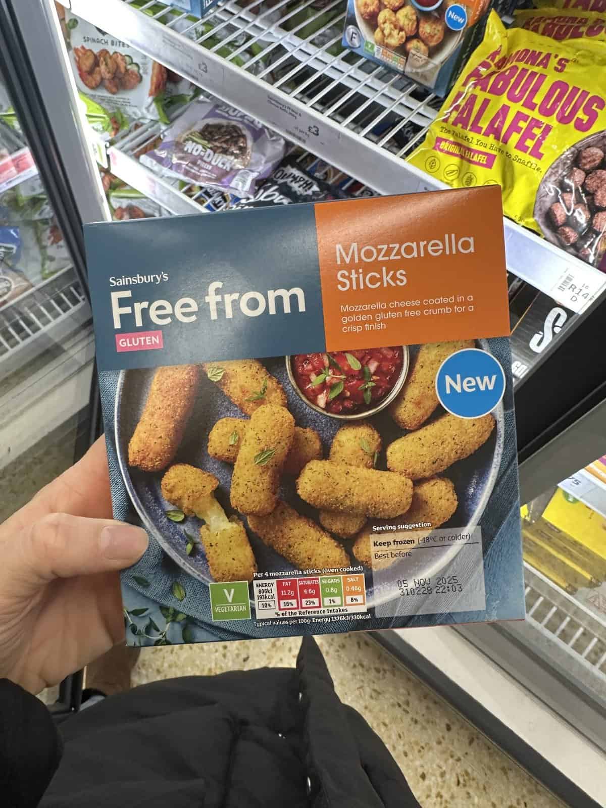 Sainsbury's Gluten Free Mozzarella Sticks