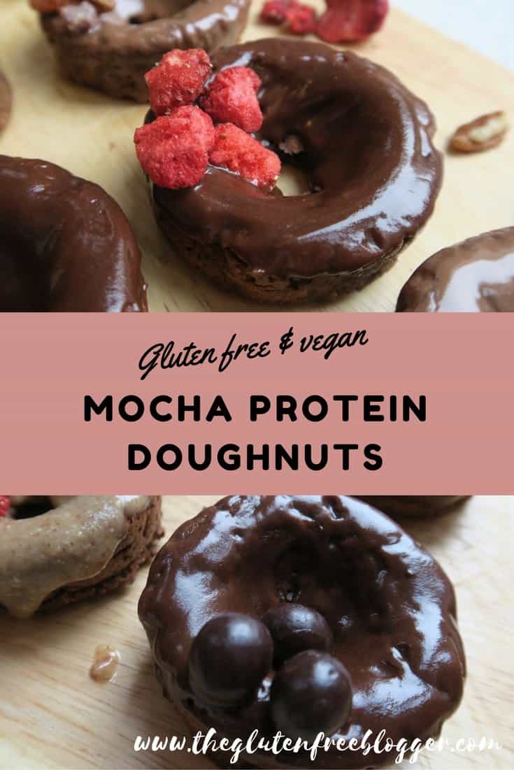 Mocha protein doughnuts: Recipe at www.theglutenfreeblogger.com