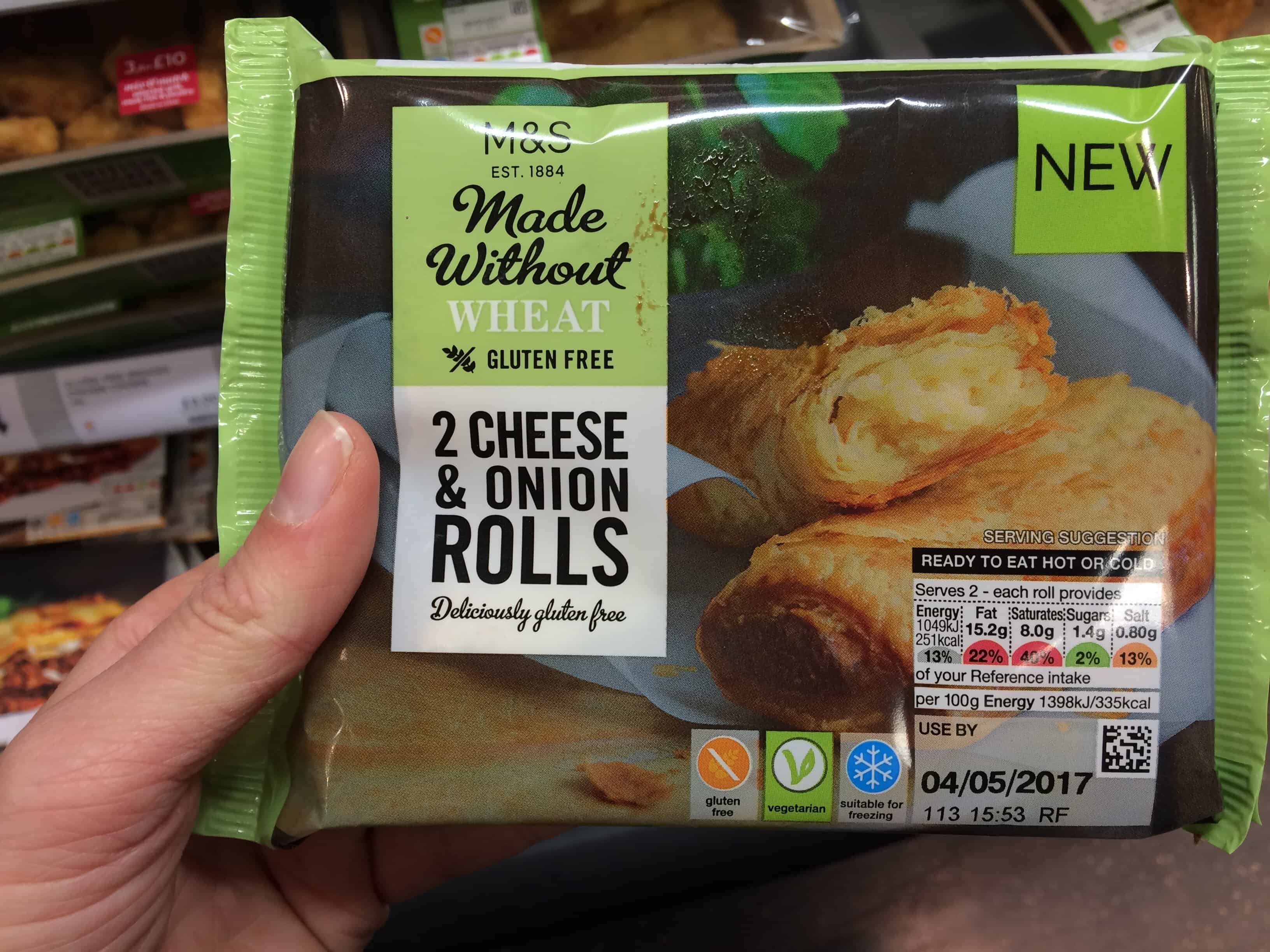 gluten free monthly favourites marks and spencer gluten free cheese and onion rolls