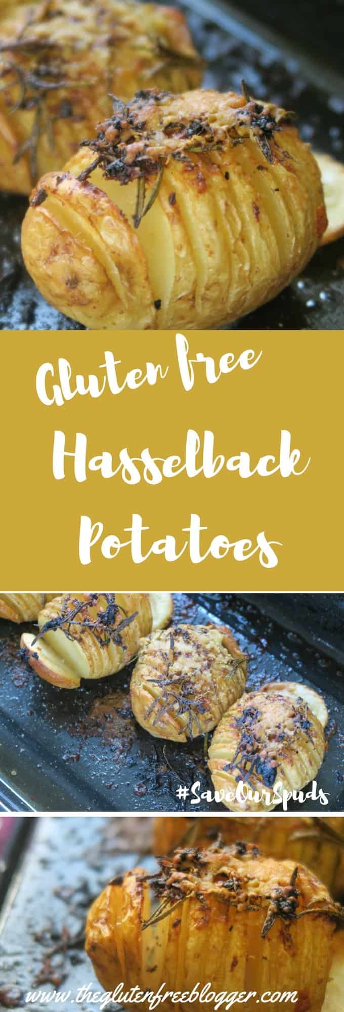 Gluten free hasselback potatoes recipe Love Food Hate Waste - www.theglutenfreeblogger.com