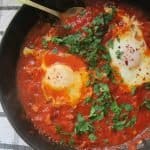 gluten free shakshuka baked eggs recipe