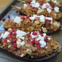 Gluten free stuffed aubergines recipe