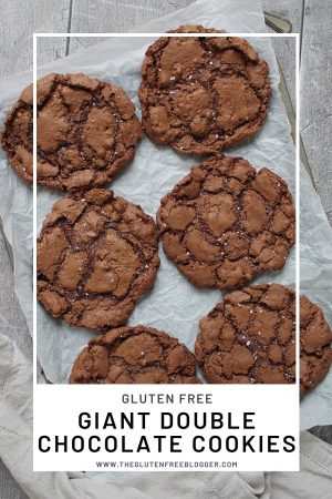 gluten free chocolate cookie recipe - double chocolate giant cookies (2)