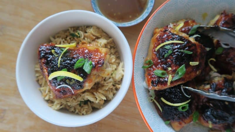 gluten free marmalade chicken recipe with egg fried rice 7