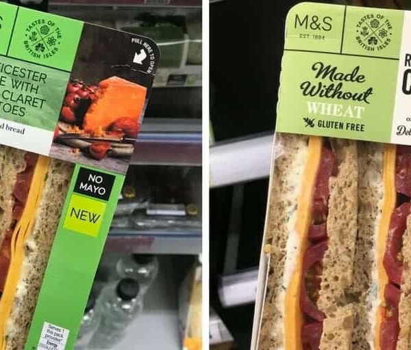 gluten free sandwiches marks and spencer