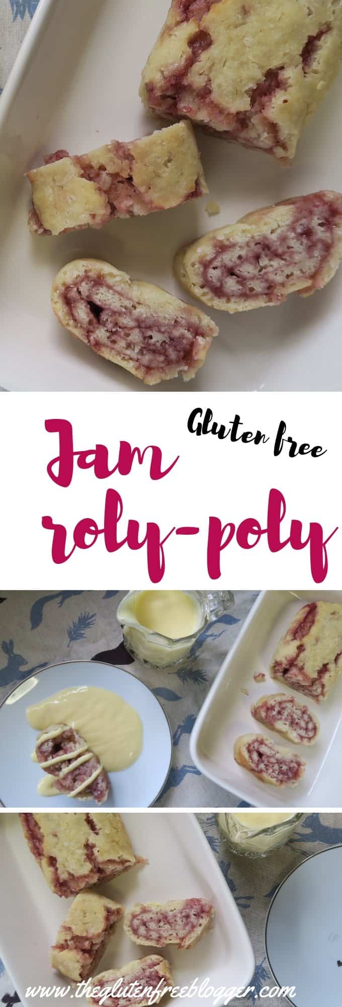 gluten free jam roly poly recipe - dairy free - gluten free dessert - pudding recipe