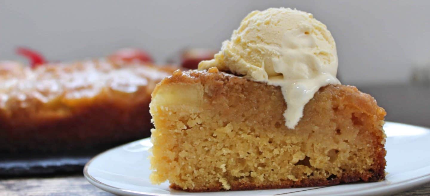 GLUTEN FREE STICKY TOFFEE APPLE UPSIDE DOWN CAKE