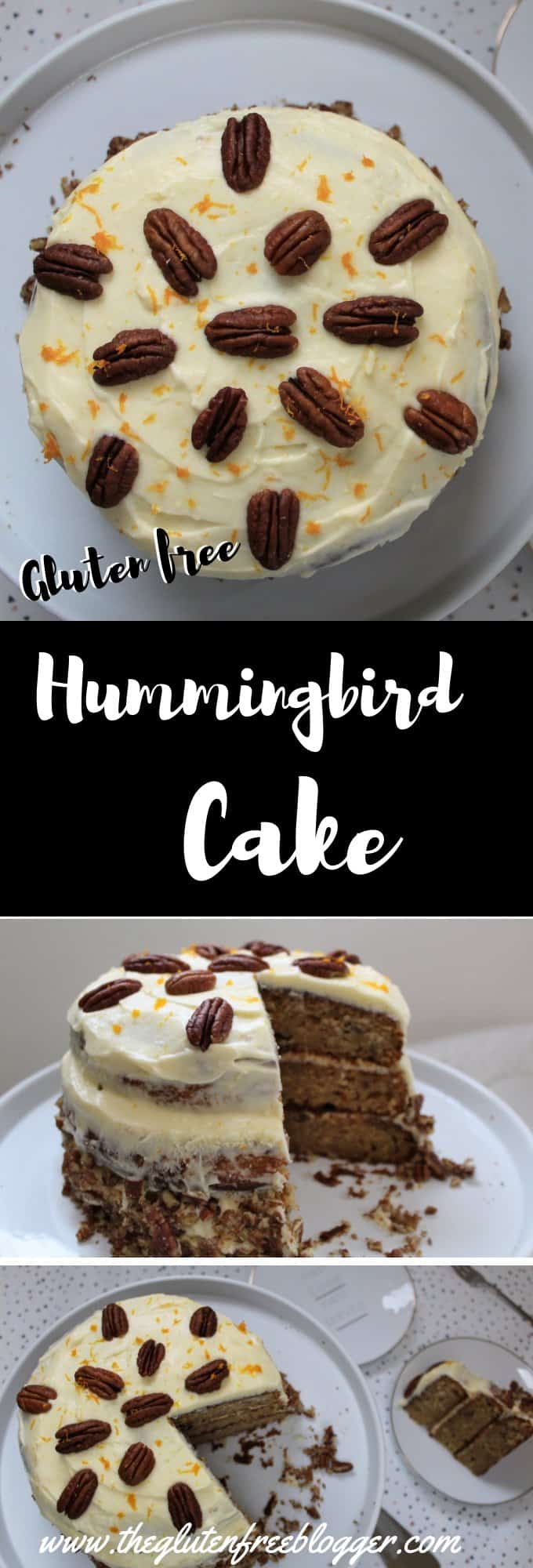 Gluten free hummingbird cake recipe - great british bake off - showstopper cake - coeliac disease