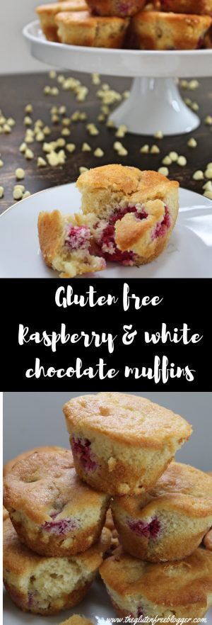 gluten free white chocolate and raspberry muffins recipe