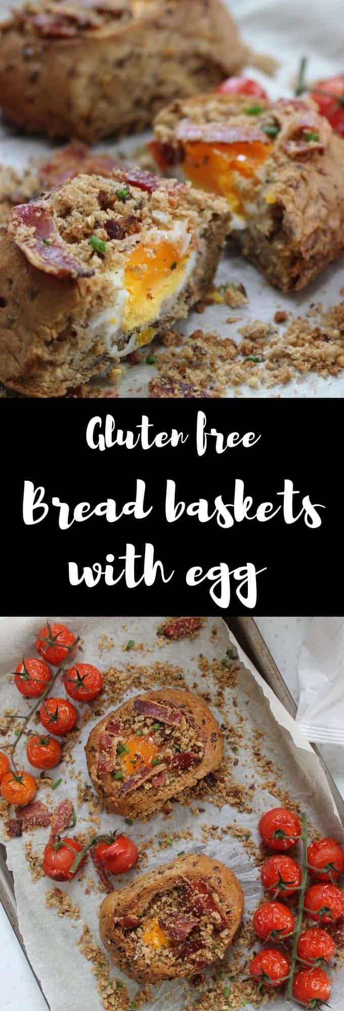 gluten free bread baskets with egg and bacon crumble brunch breakfast recipes