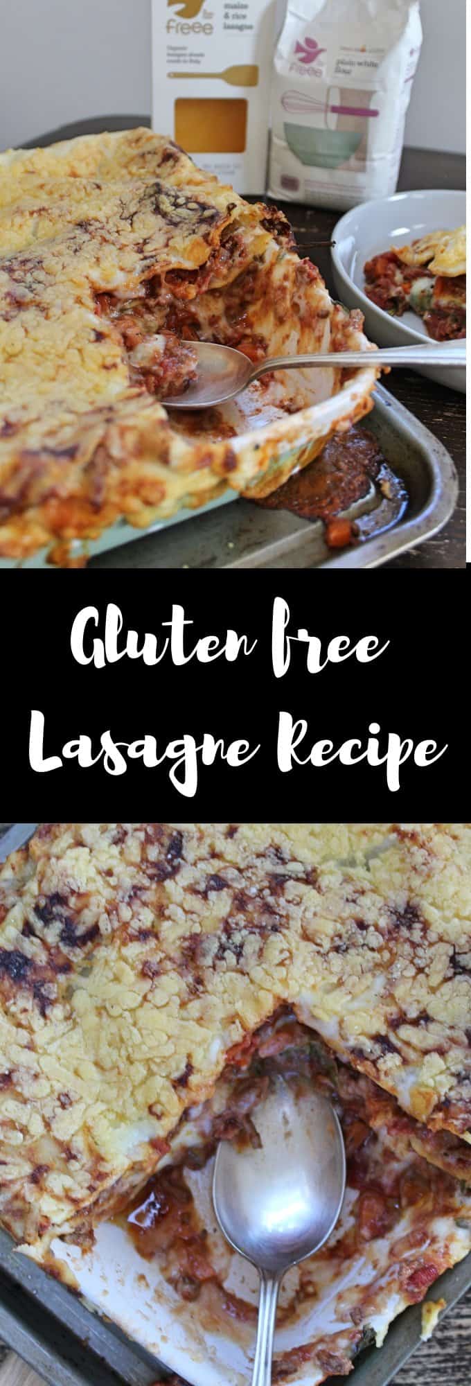 gluten free lasagne recipe with spinach coeliac celiac