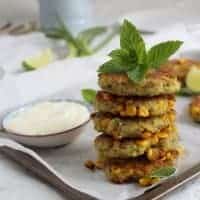 gluten free chickpea and sweetcorn fritters recipe