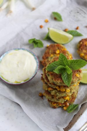 gluten free chickpea and sweetcorn fritters recipe