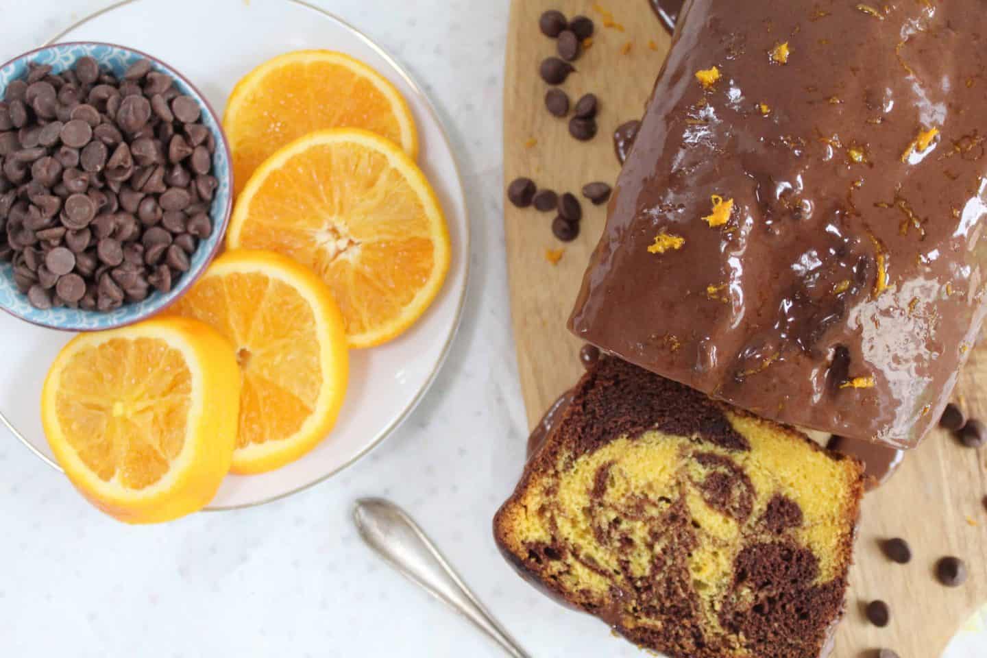 gluten free chocolate orange marble cake recipe