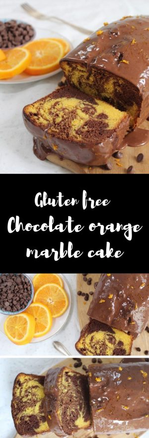 gluten free chocolate orange marble cake recipe coeliac celiac easy bake