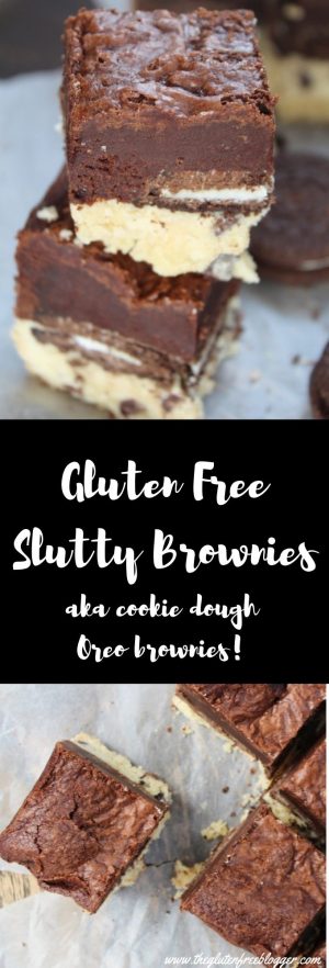 gluten free slutty brownies recipe 3 final - oreo cookie dough brownie recipes coeliac friendly bakes