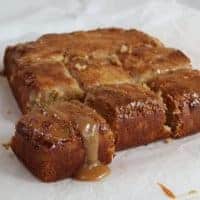 GLUTEN FREE BANANA CARAMEL UPSIDE DOWN CAKE