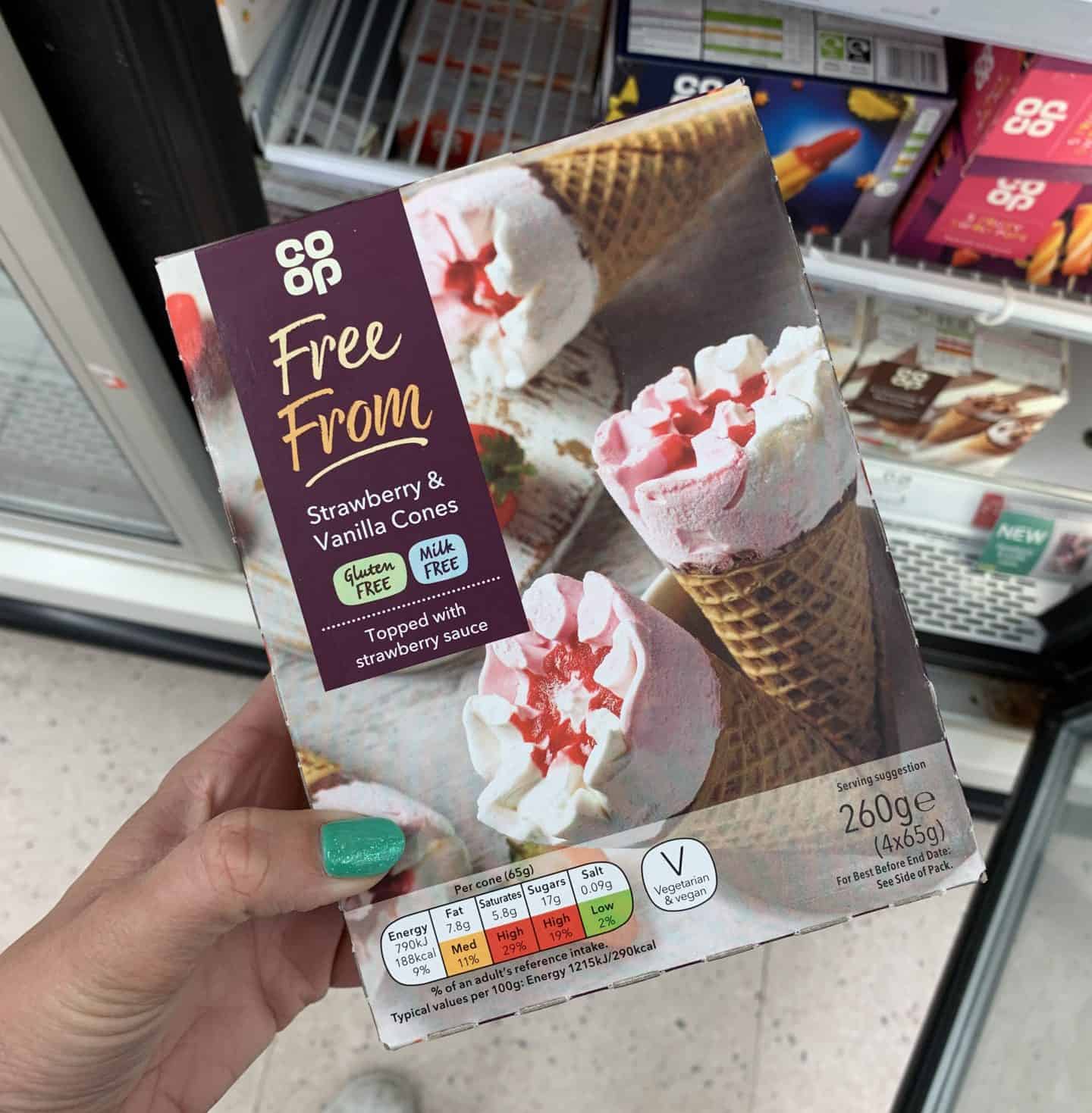 gluten free ice-creams and ice lollies UK 2019