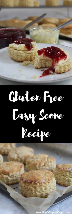 gluten free scone recipe - plain scone recipe - gluten free cream tea - coeliac celiac - easy baking recipe