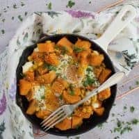 GLUTEN FREE FETA AND SWEET POTATO HASH RECIPE