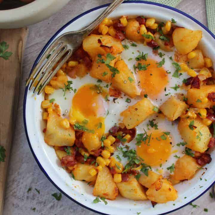chorizo and sweetcorn hash recipe 58