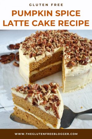 Gluten Free Pumpkin Spice Latte Cake - PSL Recipe