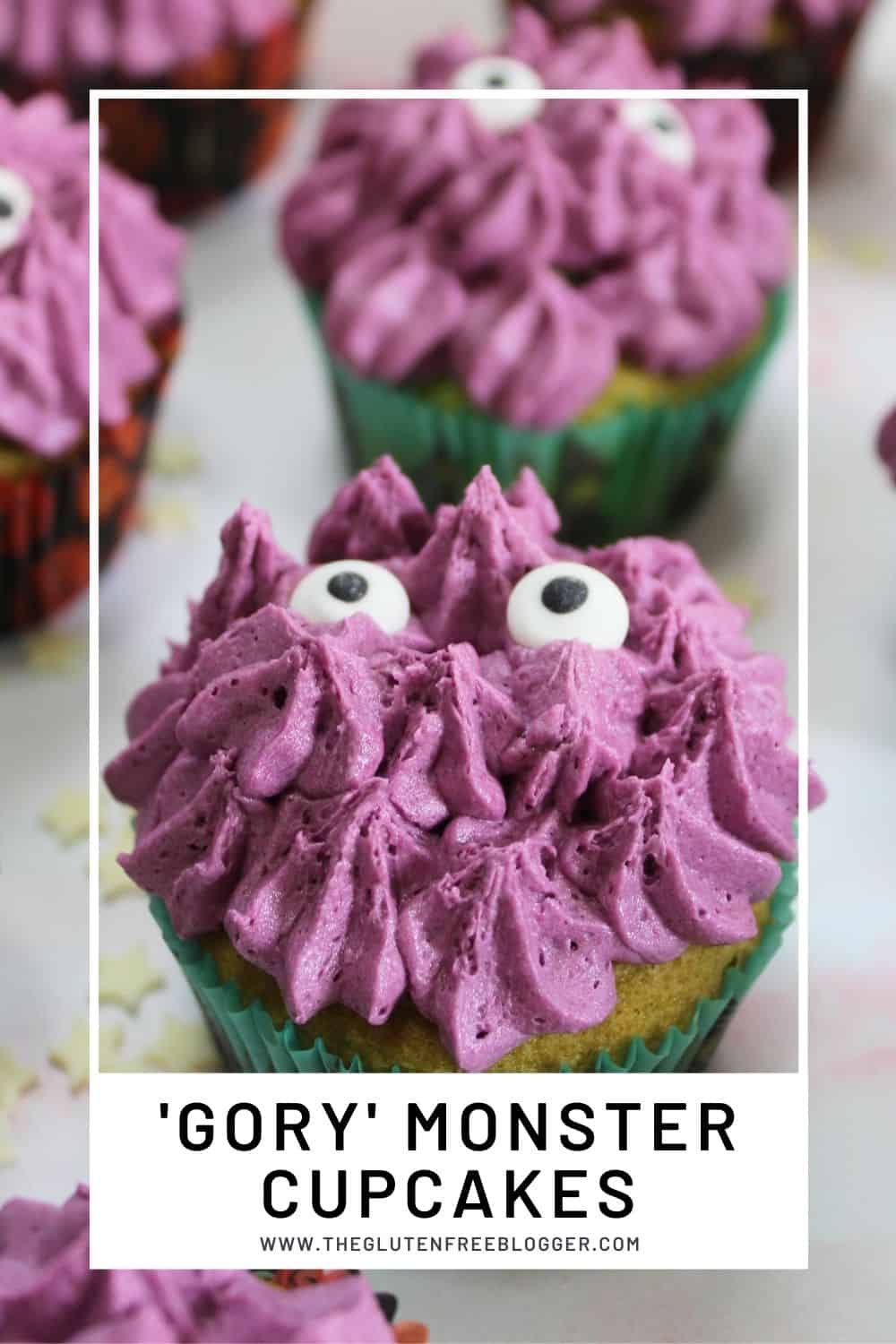 Halloween Monster Cupcakes with Gory Centres
