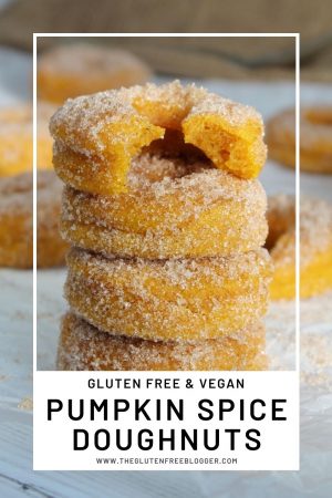 Pumpkin Spice Doughnuts - Gluten Free, Vegan and Dairy Free