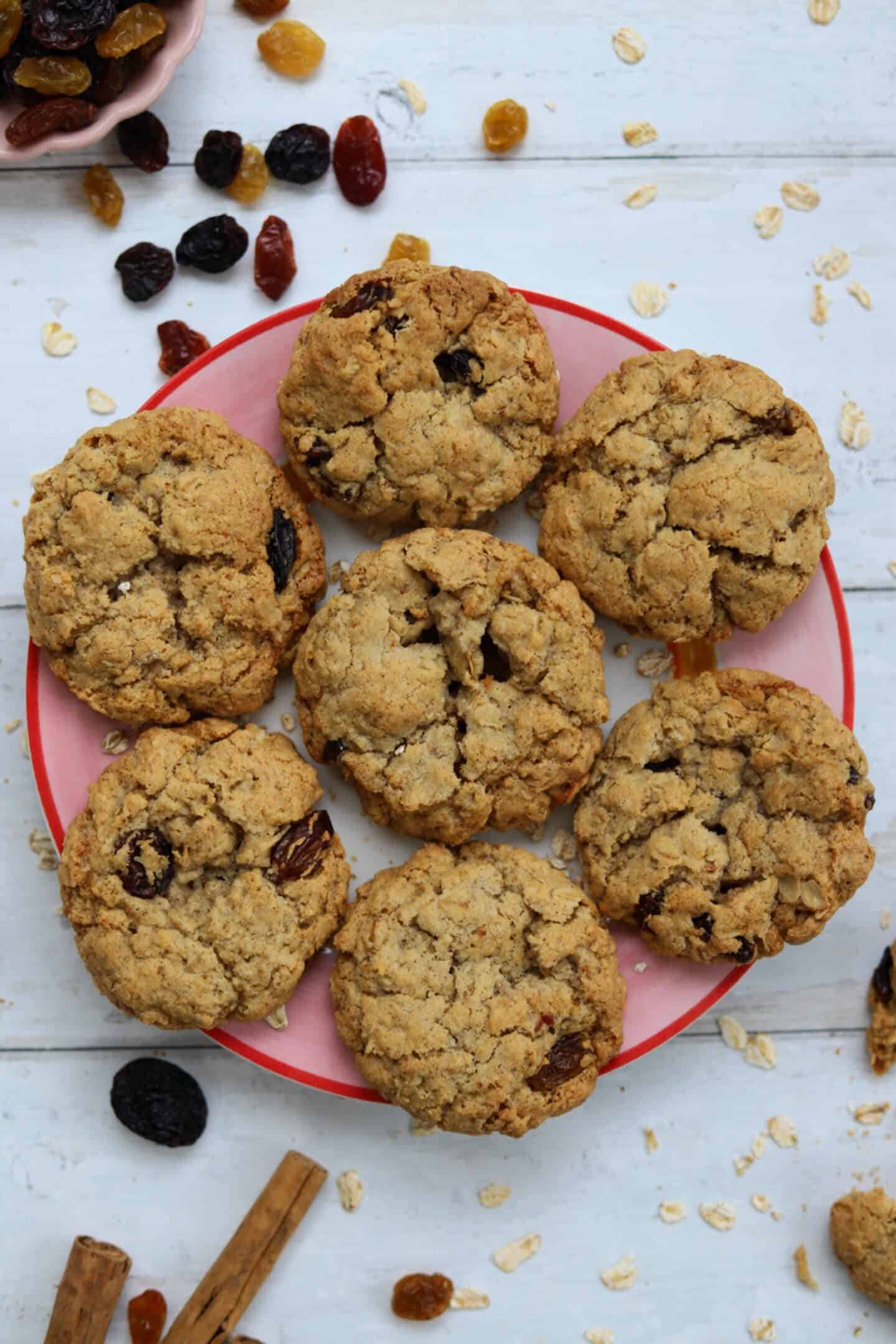 gluten free oat and raisin cookies recipe