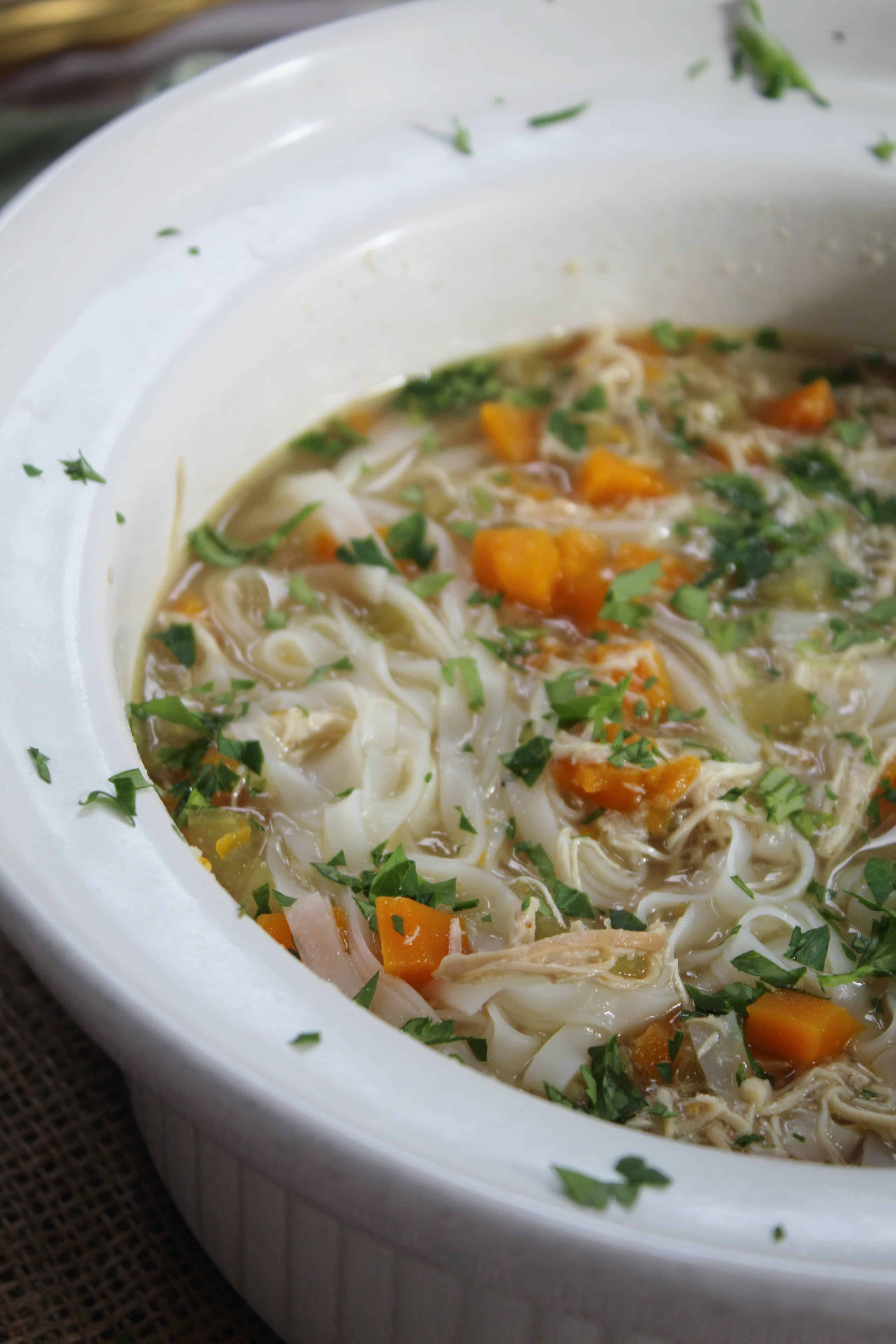 GLUTEN FREE SLOW COOKER CHICKEN NOODLE SOUP RECIPE 22 The Gluten Free