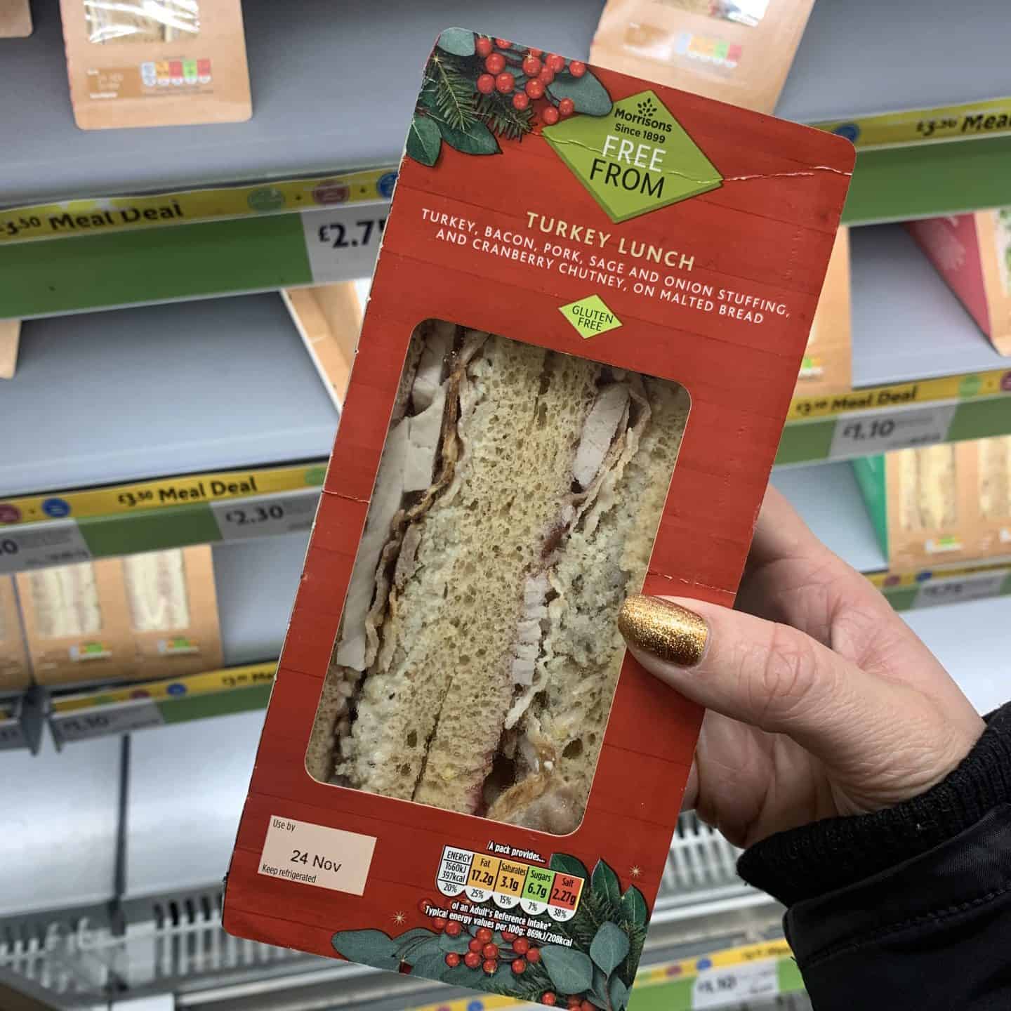 morrisons gluten free christmas sandwich