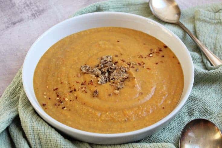gluten free vegan carrot and lentil soup recipe