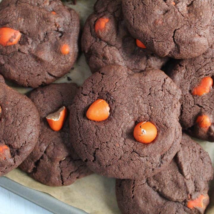gluten free chocolate orange mini egg cookies recipe