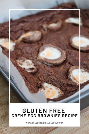 gluten free creme egg brownies recipe easter baking cakes baking coeliac