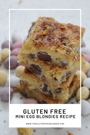 gluten free mini egg blondies recipe easter baking cakes baking coeliac