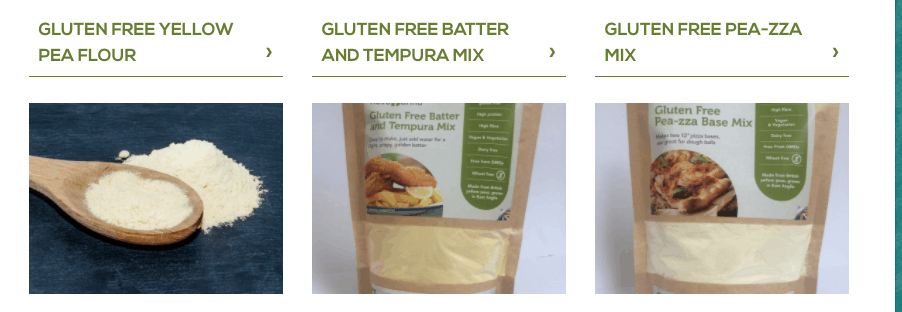 novo farina gluten free pea flour