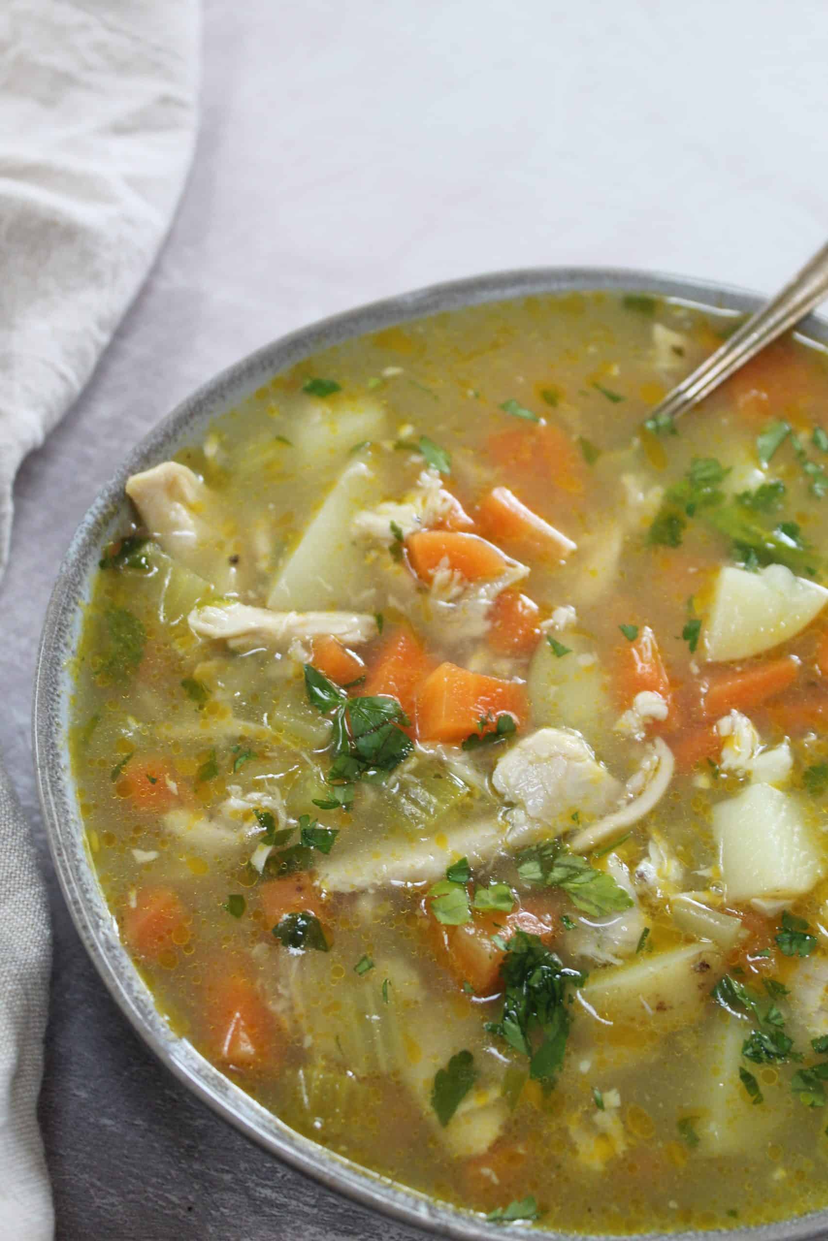 Gluten free roast chicken soup recipe - The Gluten Free Blogger