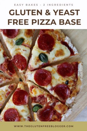 EASY 2 INGREDIENT GLUTEN FREE PIZZA BASE RECIPE DEEP PAN THIN CRUST BAKE