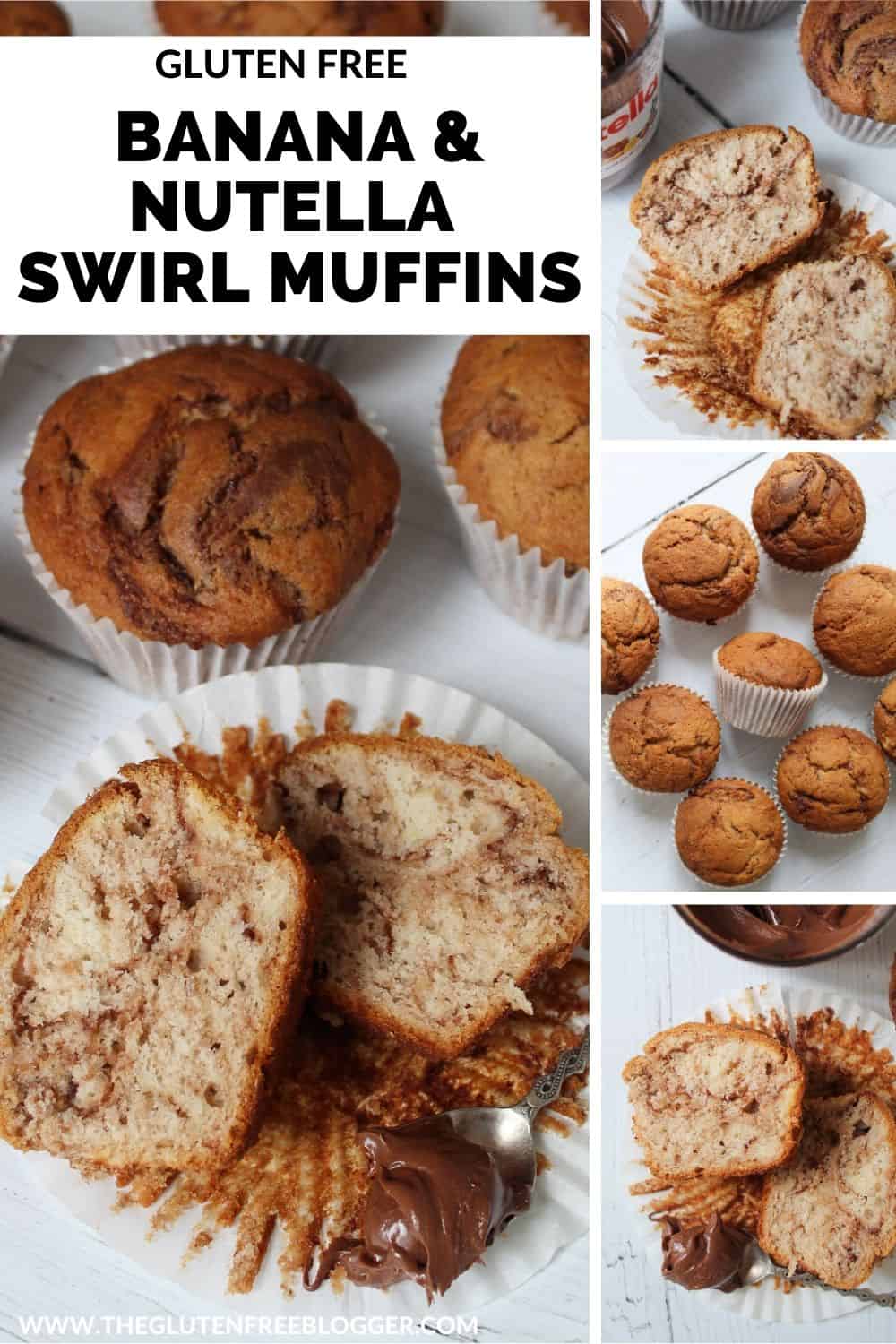 gluten free banana and nutella swirl muffins recipe rice flour cake (1)
