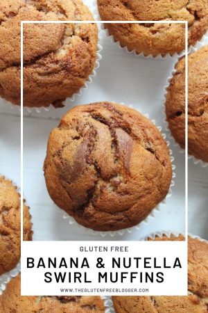 gluten free banana and nutella swirl muffins recipe rice flour cake (2)