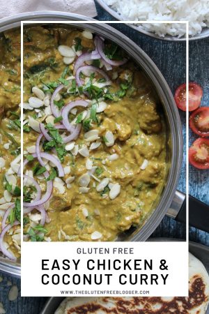 EASY GLUTEN FREE CHICKEN CURRY WITH COCONUT - DAIRY FREE OPTION, SUPER QUICK MEAL (2)