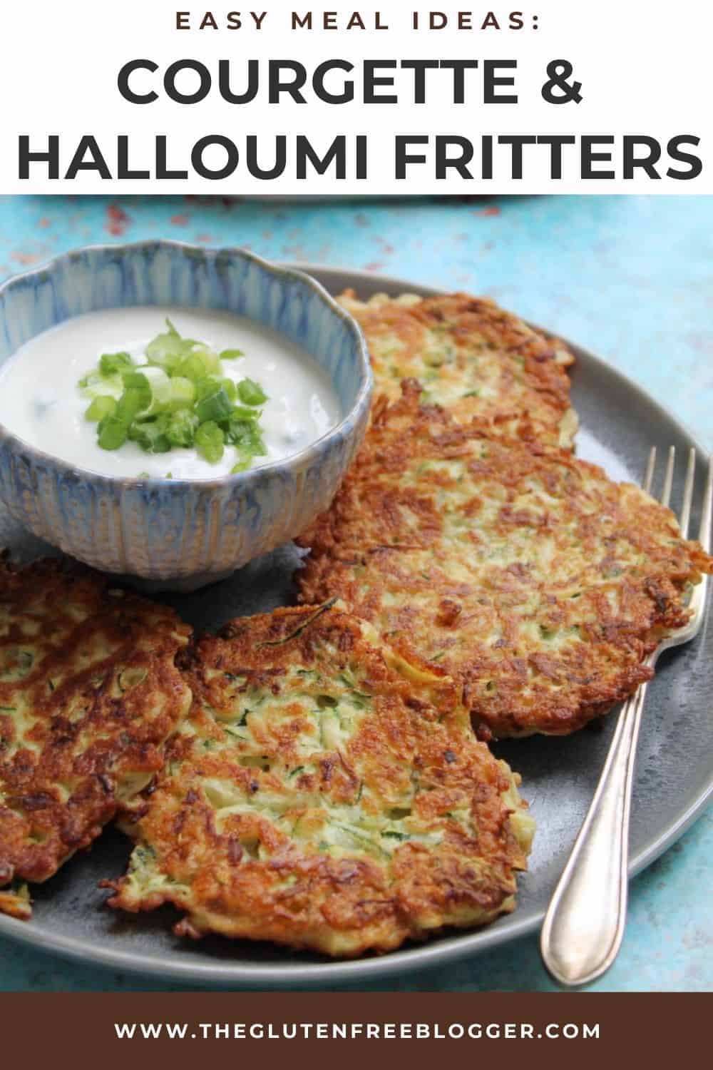 Courgette and Halloumi Fritters (Gluten Free)
