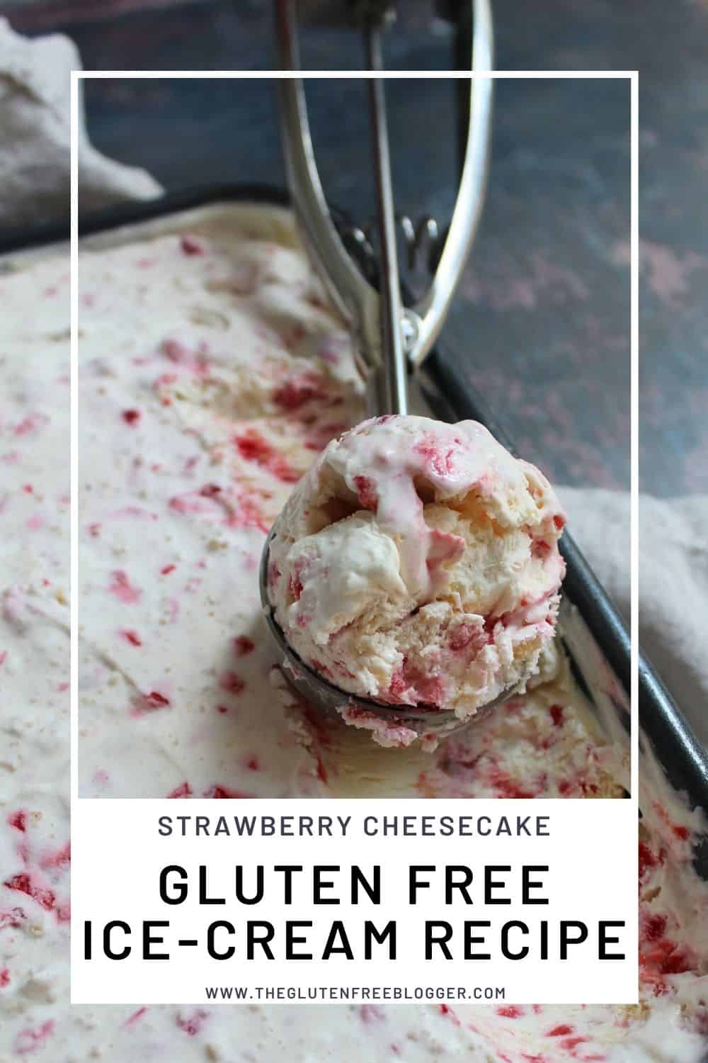 Gluten free strawberry cheesecake ice-cream (1)