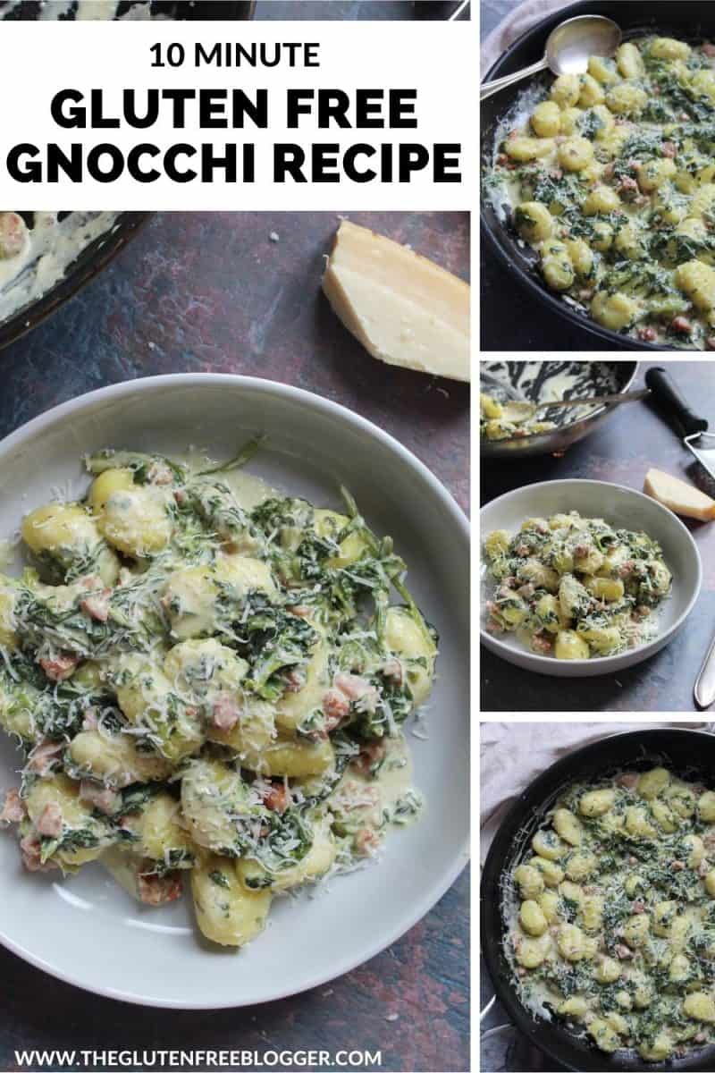 Creamy 10Minute Gnocchi with Bacon and Spinach The Gluten Free Blogger