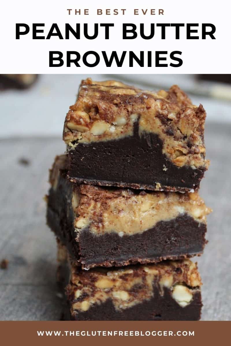 Peanut Butter Brownies - The Gluten Free Blogger